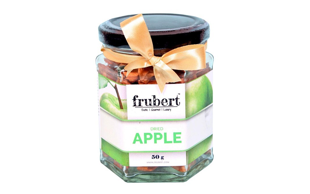 Frubert Dried Apple    Glass Jar  50 grams